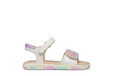 GEOX J658ZB WHITE/LT PINK HAITI 05402 C0814 SANDALS