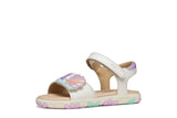 GEOX J658ZB WHITE/LT PINK HAITI 05402 C0814 SANDALS