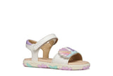 GEOX J658ZB WHITE/LT PINK HAITI 05402 C0814 SANDALS