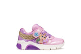 GEOX J65M4B 0ANKC C8058 PINK/DK LILAC SNEAKERS LIGHTS