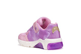 GEOX J65M4B 0ANKC C8058 PINK/DK LILAC SNEAKERS LIGHTS