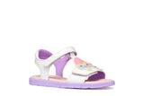 GEOX J65P1C WHITE/LILAC JOYFOOT 000HH C0761 SANDALS