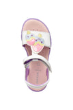 GEOX J65P1C WHITE/LILAC JOYFOOT 000HH C0761 SANDALS