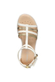 GEOX J7235D004AJC0588 WHITE PLATINUM SANDALS (Copy)