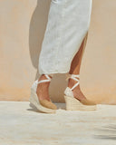 Manebi Wedge Espadrilles Vintage Taupe On Tone - Taupe