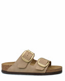 BIRKENSTOCK Γυναικείες Παντόφλες ARIZONA BIG BUCKLE 1024064 SANDCASTLE ΜΠΕΖ