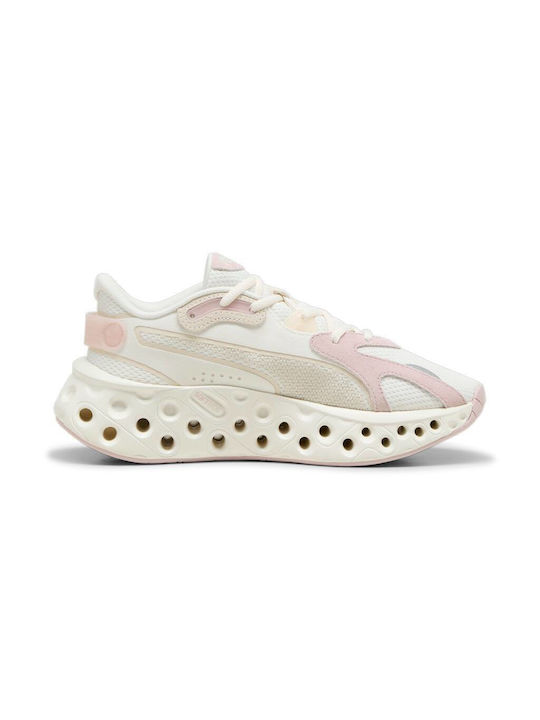PUMA 310556 03 SOFTRIDE FREQUENCE WNS WARM WHITE-MAUVE-ALPINE SNOW SNEAKERS