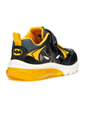 GEOX J56LBC  OBC14 C0054  BLACK/YELLOW J CIBERDRON SNEAKERS LIGHTS BATMAN