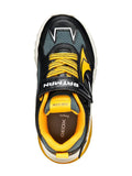 GEOX J56LBC  OBC14 C0054  BLACK/YELLOW J CIBERDRON SNEAKERS LIGHTS BATMAN