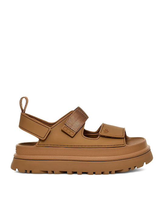 UGG W/1152685 W GOLDENGLOW BRWN FLATFORMS
