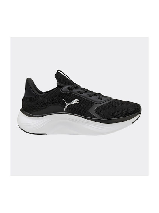 PUMA 313955 01 Black White Softride Mayve 2 Wns