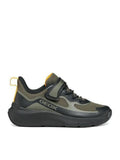 GEOX J65P7F 01454 C0454 Dark Green Black Sneakers