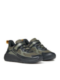 GEOX J65P7F 01454 C0454 Dark Green Black Sneakers