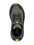 GEOX J65P7F 01454 C0454 Dark Green Black Sneakers