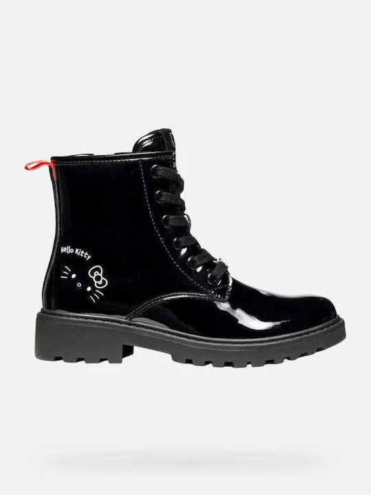 GEOX J6620F 000HH C9999 Black Casey Girl Booties