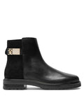 TOMMY HILFIGER FW0FW08336 TH LOGO LEATHER IX CHELSEA BOOTS