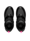 GEOX LAQUINNY GIRL J661JB 0HHFU C9B8L BLACK/FUCHSIA FLUO WATERPROOF BOOTS