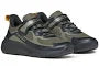 GEOX J65P7F 01454 C0454 Dark Green Black Sneakers